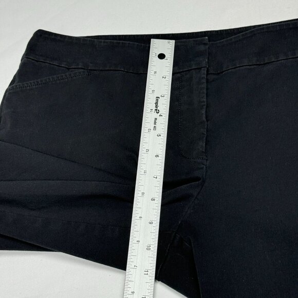 Eileen Fisher Black Cropped Straight Leg Pants Cuffed Women’s L - Picture 11 of 16